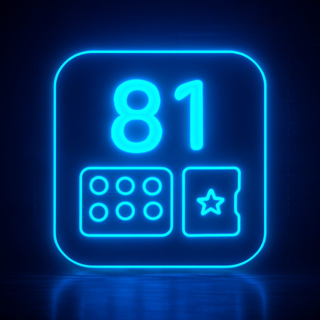 Icon representing 81 Lottery Download process.
