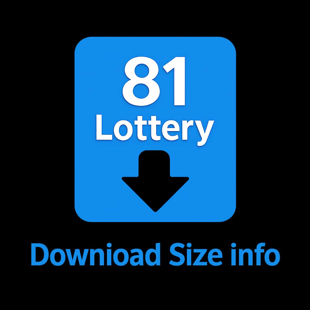 Icon representing 81 Lottery Download Size Info.