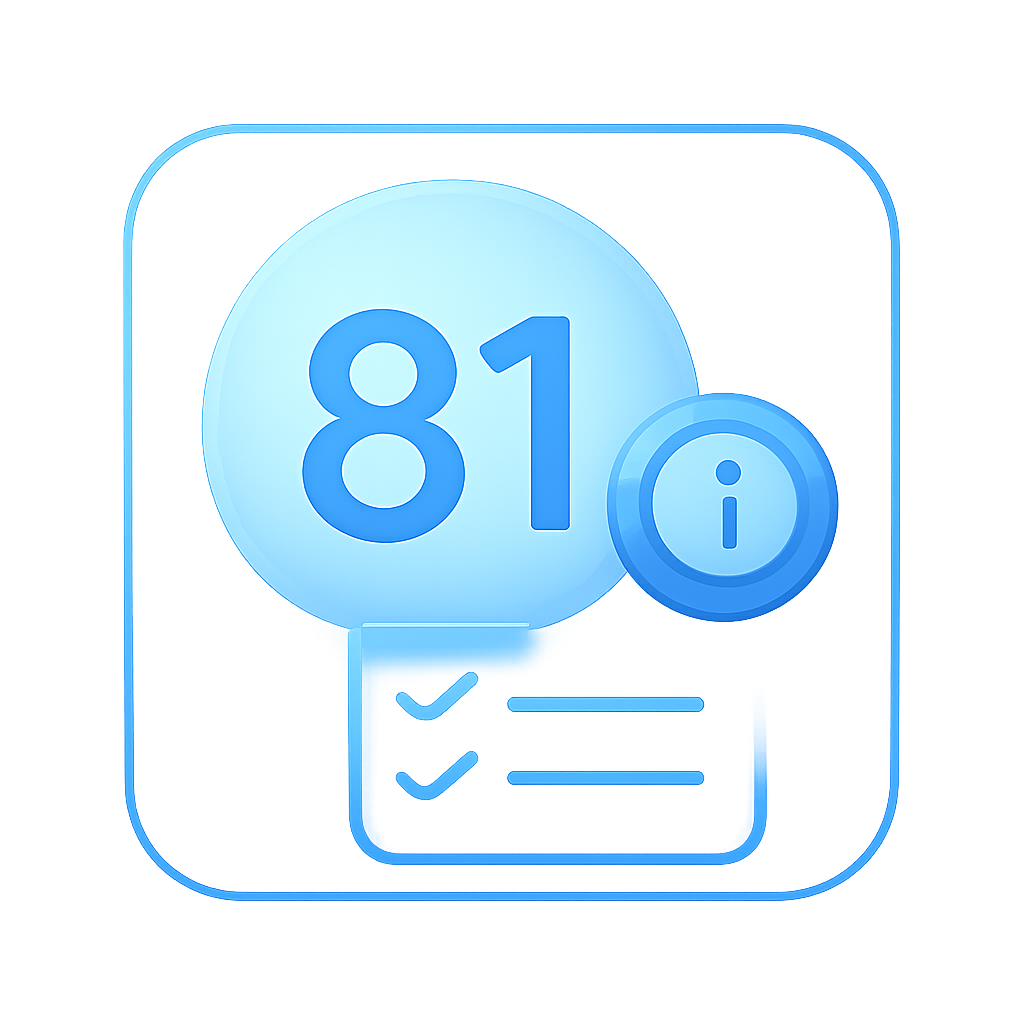 Icon representing 81 Lottery Download Size Info.