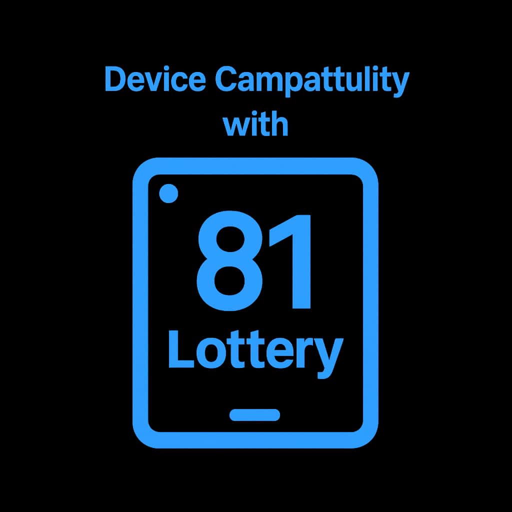 An icon representing Device Compatibility with 81 Lottery.