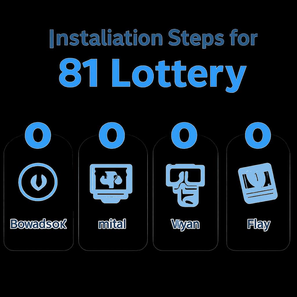 Diagram detailing the installation process for 81 Lottery.