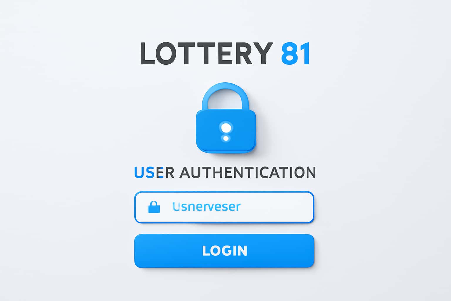 81 Lottery User Authentication Interface