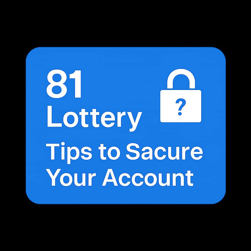 An icon representing account security tips for the 81 Lottery.
