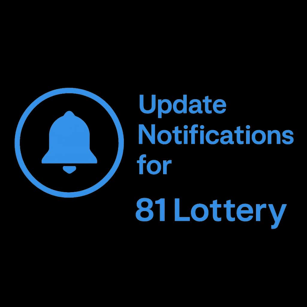 Icon representing update notifications for the 81 Lottery app.