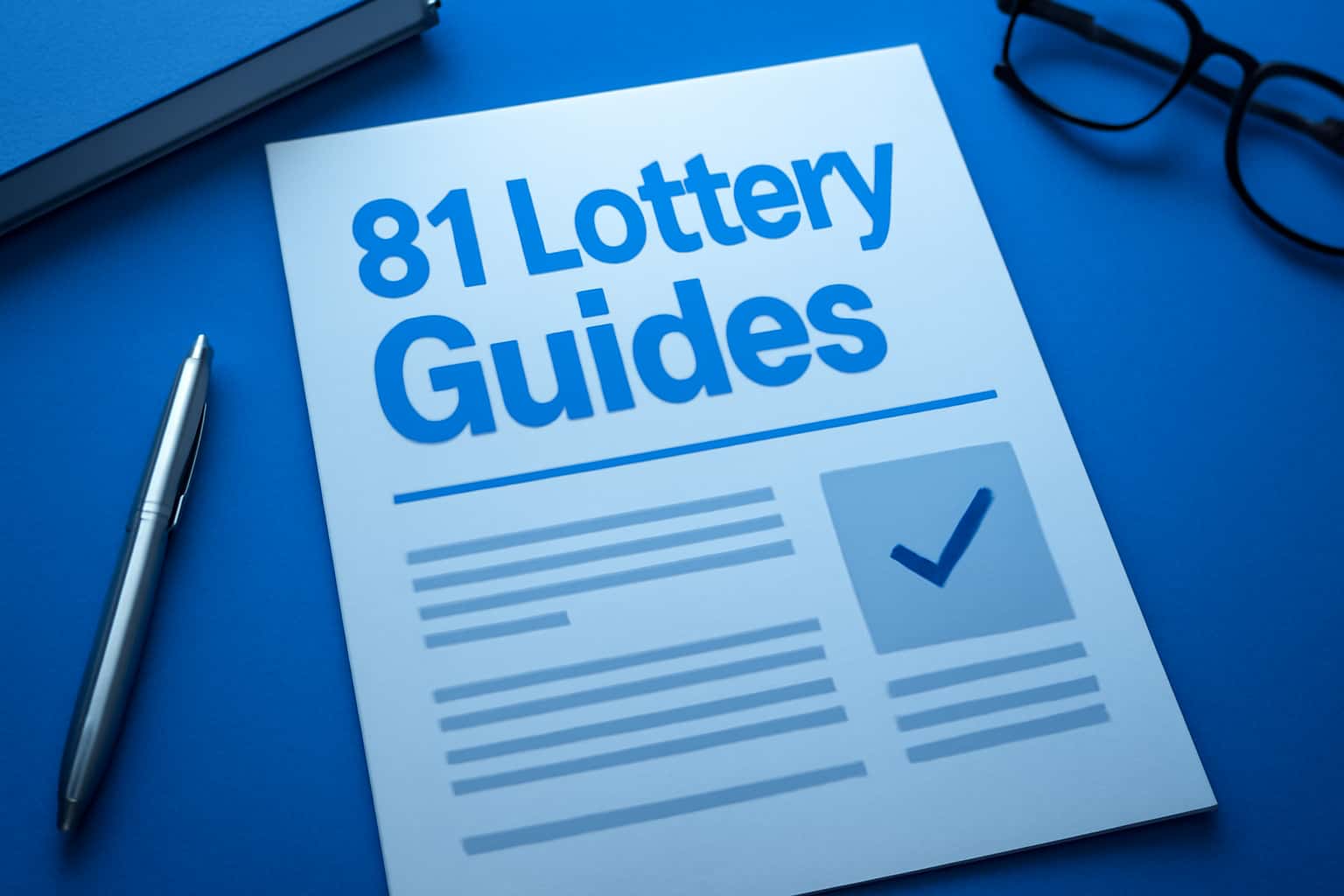 A visual representation of the 81 Lottery Guides featuring key information.